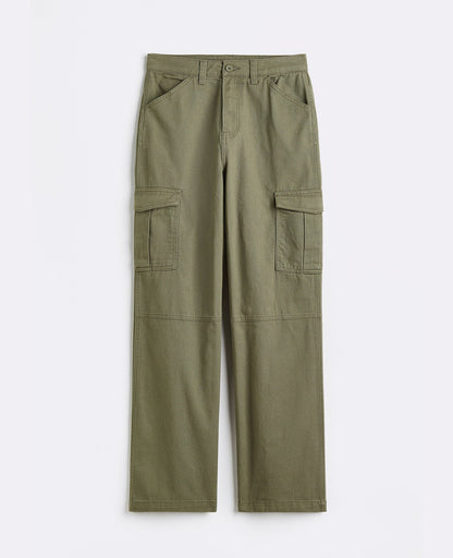Solid Cargo Pant