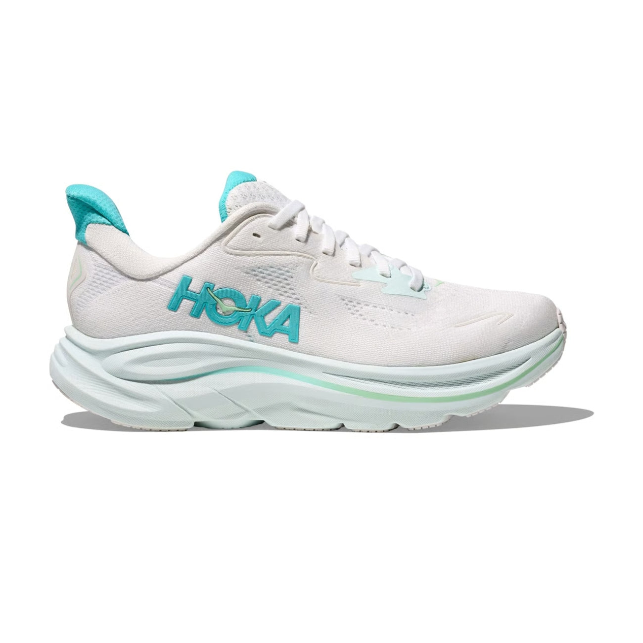 CLIFTON 10 - WHITE/TURQUOISE