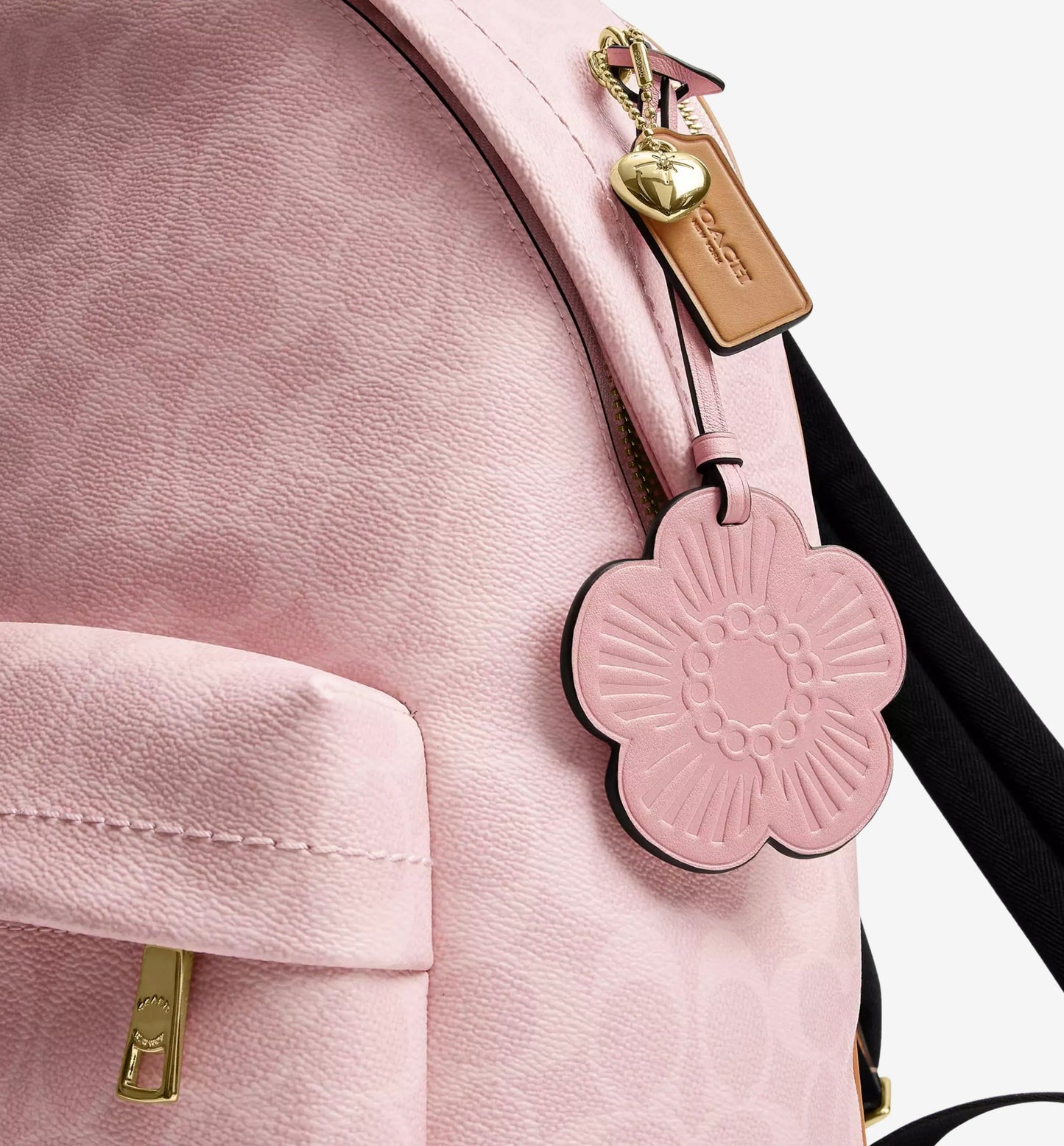Taylor Small Backpack in Signature Canvas with Charms