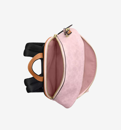 Taylor Small Backpack in Signature Canvas with Charms